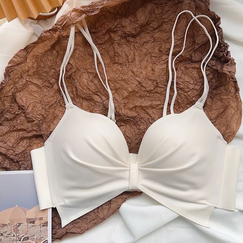 One-Piece Women'S Underwear For Small Breasts, Push-Up To Make It Look Bigger, Glossy Surface, No Steel Ring, Traditional Type, Seamless Push-Up Anti-Sagging Bra - Image 2